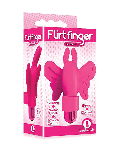 The 9s Butterfly Finger Vibrator Silicone Sleeve Removable Bullet for Clitoral Stimulation and Travel Use