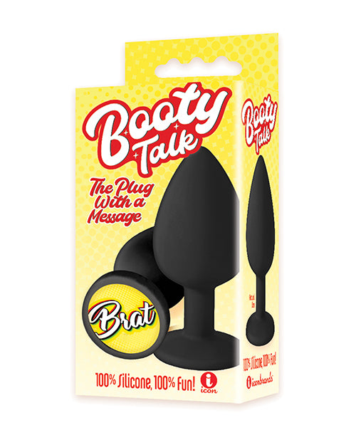 The 9s Silicone Butt Plug with Fun Message and Petite Size for Comfortable Anal Play