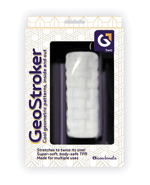 GeoStroker Stroker Sleeve Ultra-Soft TPR Geometric Texture Stretchable for Enhanced Sensation