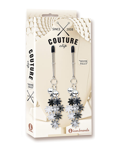 Couture Clips Nipple Clamps adjustable silver finish lightweight design for elegant sensation play