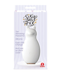 Buzzy Buddy Vibrator White 10 Vibrational Patterns USB Rechargeable for Clitoral Stimulation
