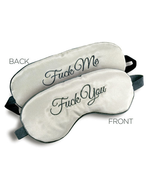 Silk Dual Message Blindfold with Reversible Script
