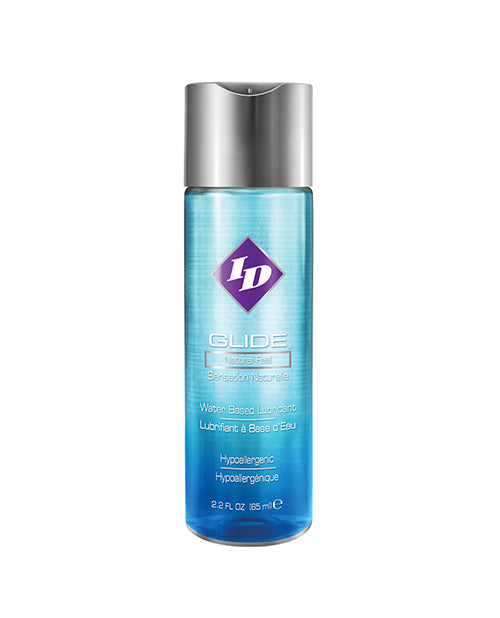ID Glide Lubricant Water-Based 2.2 oz Flip Cap Bottle Condom Safe for Couples and Solo Intimacy