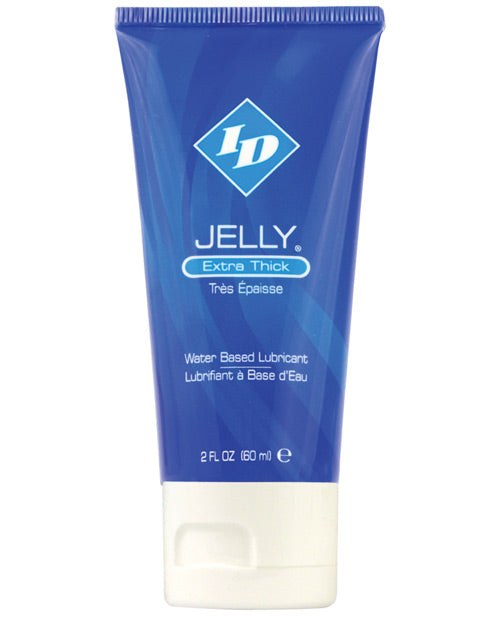 ID Jelly Lubricant Travel Tube Thick Water-Based Formula 2 oz for Lasting Comfort and Safe Intimate Use
