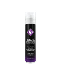 ID Silk Lubricant Hybrid Water and Silicone Blend Non-Tacky Texture for Natural Intimate Use