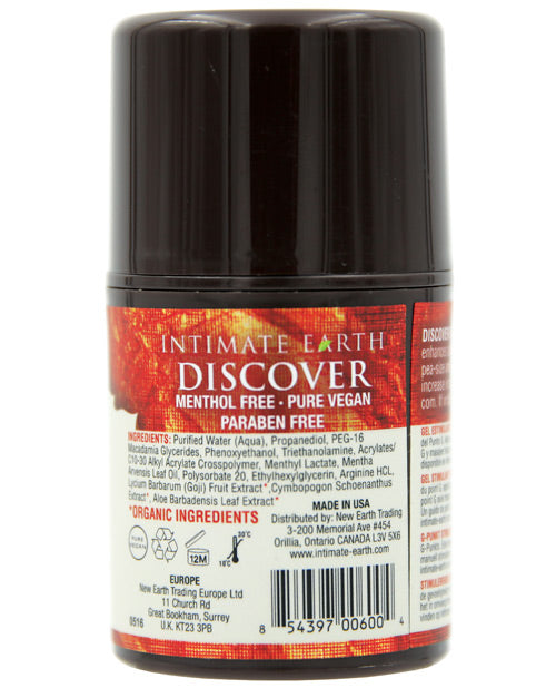 Intimate Earth Discover G-Spot Gel with Peppermint and Organic Extracts