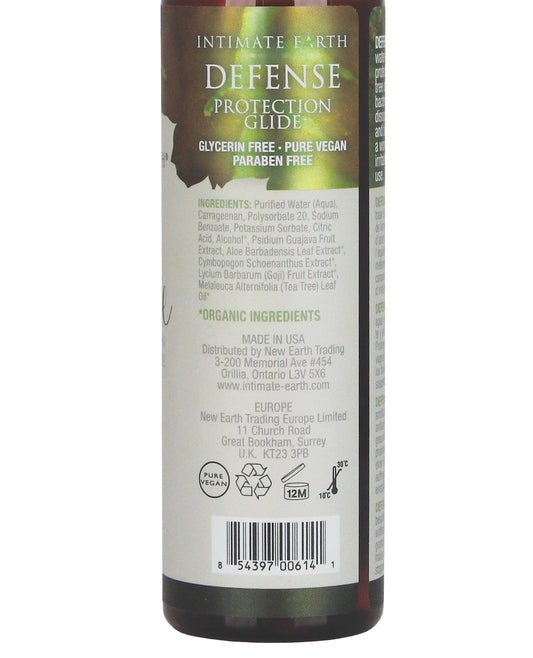 Intimate Earth Defense Protection Glide Lubricant with Natural Botanicals - 240 ml