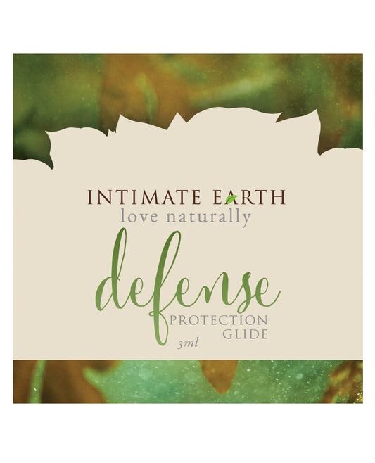 Intimate Earth Lubricant Defense Protection Glide with Carrageenan and Tea Tree Oil for Personal Comfort and Wellness