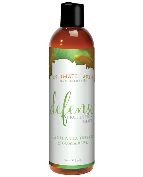 Intimate Earth Lubricant Water-Based Glide with Caarrageean Tea Tree Oil for Gentle Intimate Protection