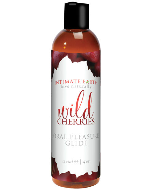 Intimate Earth Lubricant Wild Cherries Flavored Organic Stevia for Sensual Intimate Pleasure