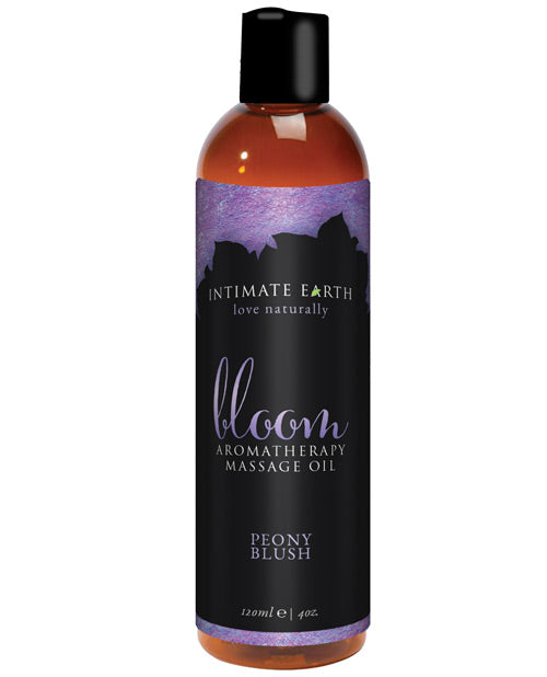 Intimate Earth Massage Oil Bloom Peony Blush Non-Greasy Formula for Relaxing Spa-Quality Use