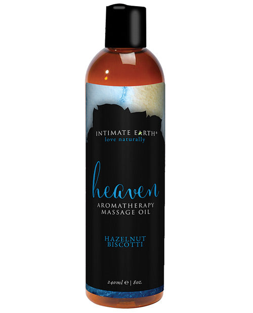 Intimate Earth Massage Oil Hazelnut Biscotti with Nourishing Almond Oil for Sensual Skin-Softening