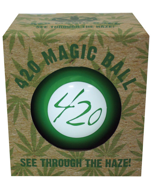 Island Dogs Novelty Magic Ball with Cannabis Theme and Playful Predictions for Party Fun
