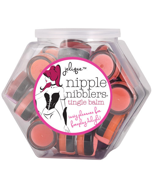 Jelique Nipple Nibblers Tingle Balm Assorted Flavors Mini Fishbowl for Tingling Lip and Nipple Care