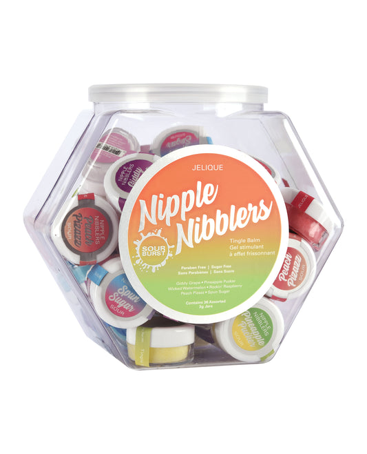 Nipple Nibblers Sour Pleasure Balm Assorted Flavors Kissable Formula for Enhanced Arousal