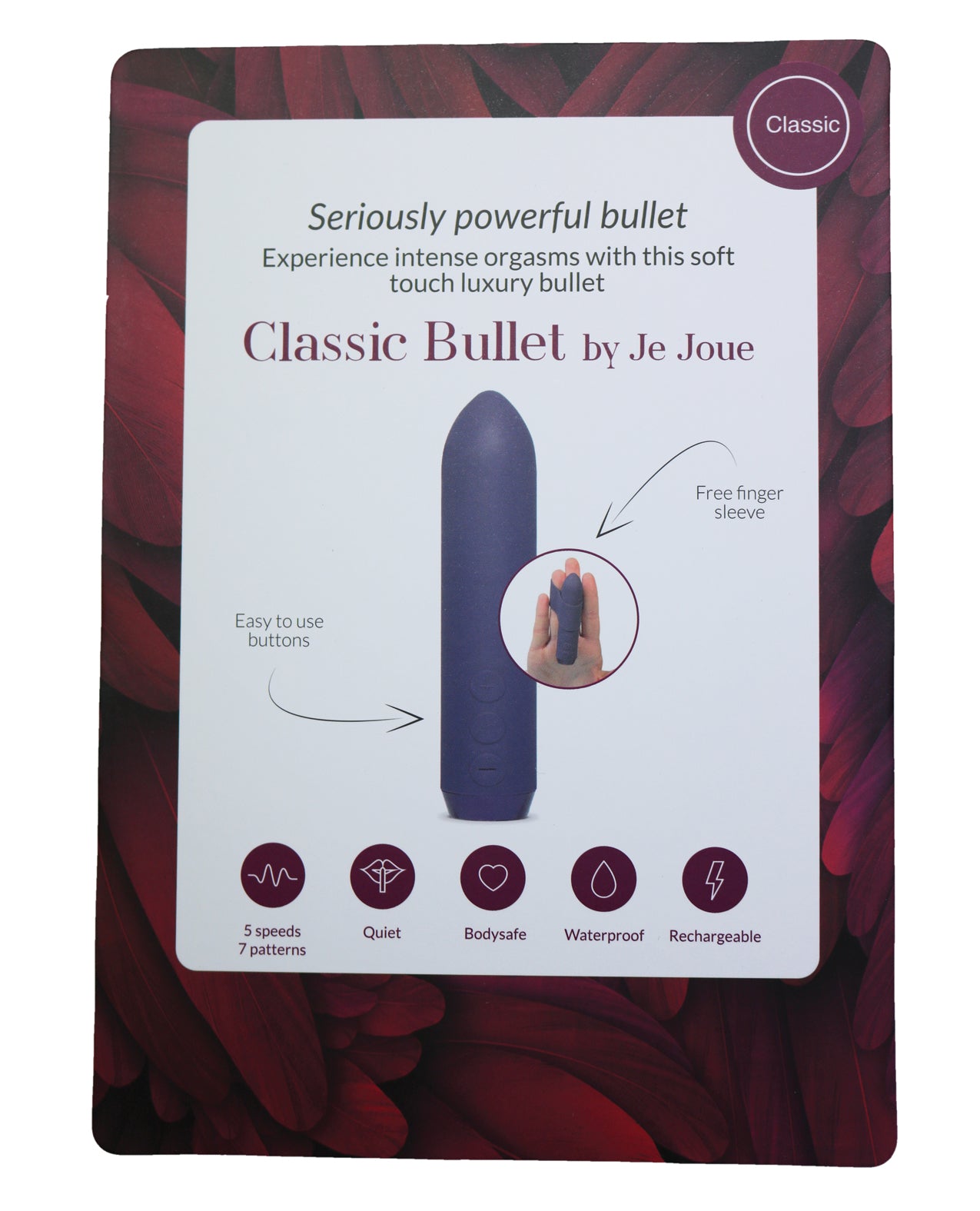 Je Joue Bullet Vibrator with Multiple Settings and Rechargeable Design for Targeted Stimulation