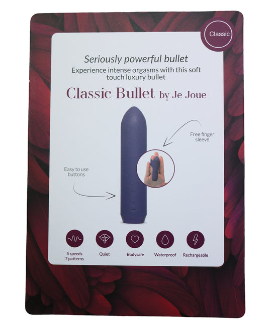 Je Joue Bullet Vibrator with Multiple Settings and Rechargeable Design for Targeted Stimulation