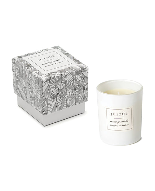 Je Joue Massage Candle Soy Wax Essential Oils Ylang-Ylang Mandarin for Relaxing Aromatherapy and Skin Nourishment
