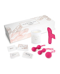 Je Joue Gift Set with G-Spot Bullet Vibrator, Kegel Balls, and Massage Candle for Romantic Couple's Intimacy
