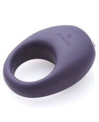 Je Joue Mio Vibrating Cock Ring with Five Modes and Magnetic Charging - Purple