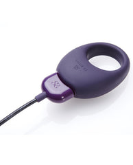 Je Joue Mio Vibrating Cock Ring with Five Modes and Magnetic Charging - Purple
