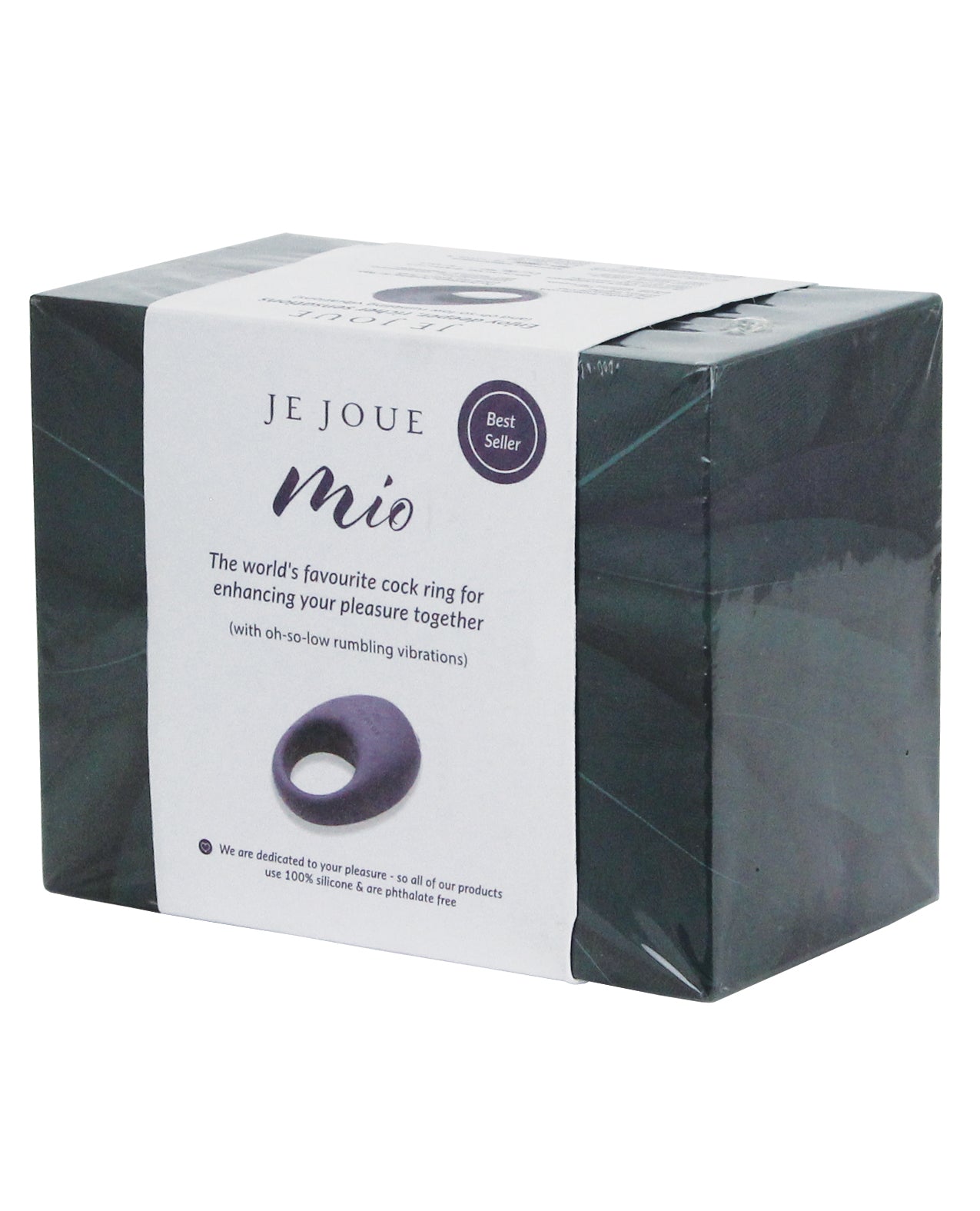Je Joue Mio Vibrating Cock Ring with Five Modes and Magnetic Charging - Purple