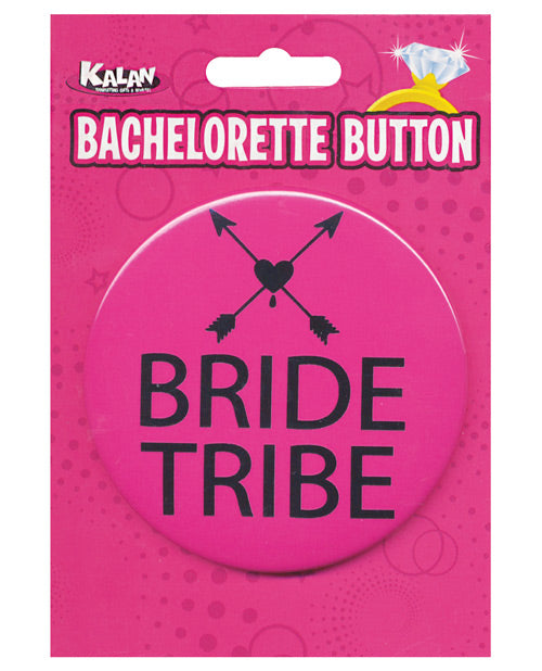 Kalan Bachelorette Button Hot Pink Bride Tribe 3 Inch for Bridal Party Celebrations