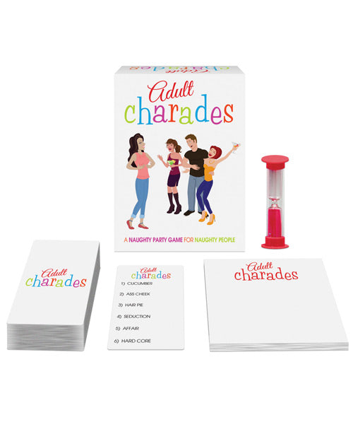 Kheper Games Adult Charades Game 80 Charade Cards One-Minute Timer for Fun Adult Party Entertainment