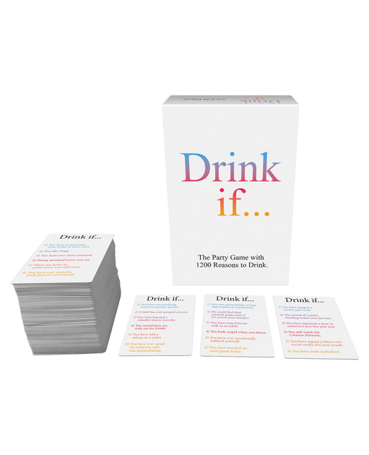 Kheper Games Drink If Card Game with 1200 Prompts and Die for Entertaining Party Fun