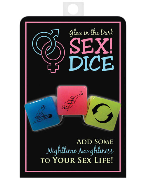 Kheper Games Glow in the Dark Sex Dice Set Fun Couples Game for Romantic Play