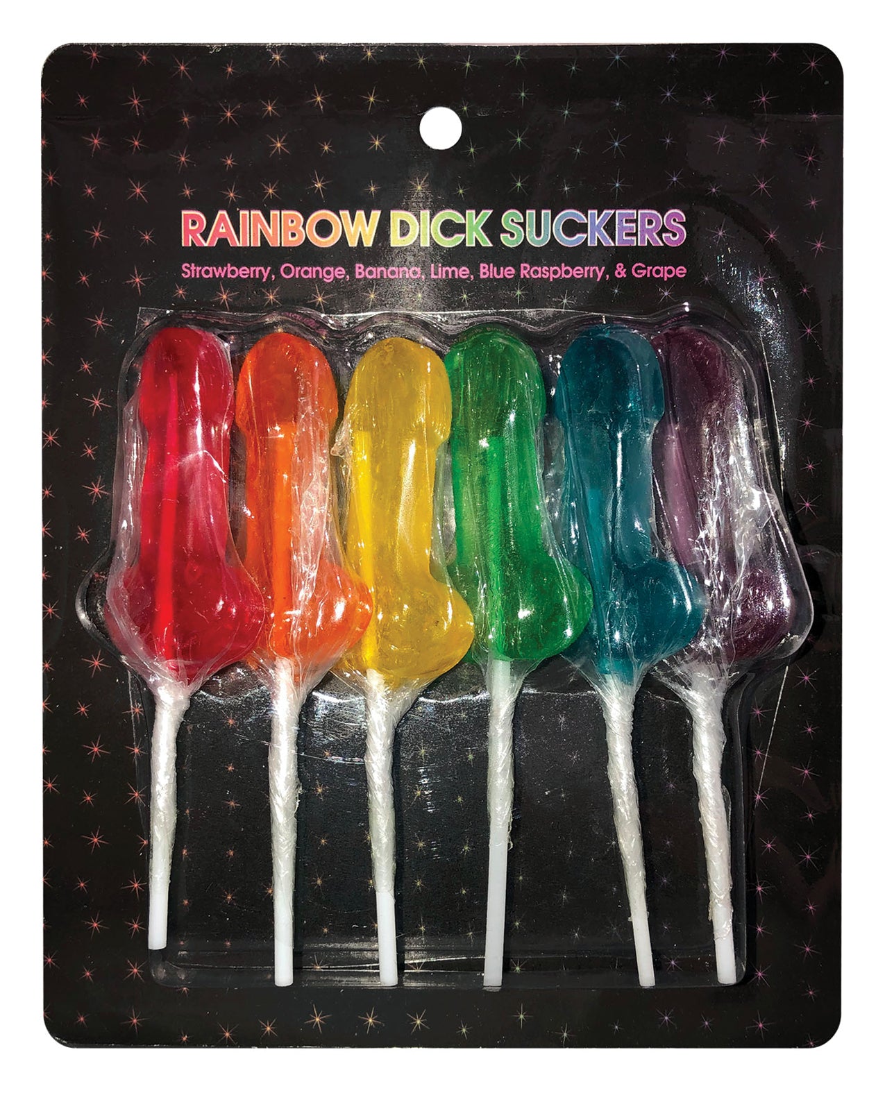 Kheper Games Bachelorette Candy Rainbow Dick Suckers Assorted Flavors for Novelty Party Favors