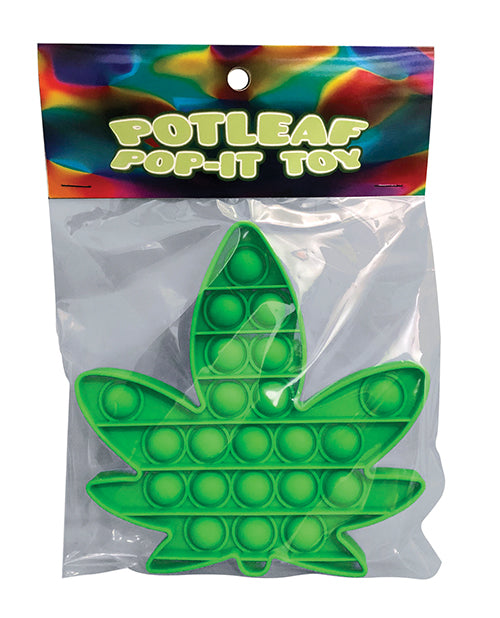 Kheper Games Novelties Pot Leaf Pop It Fidget Toy Durable Silicone for Adult Stress Relief and Relaxation