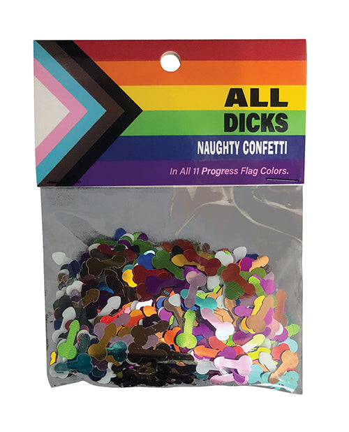 Kheper Games Gay & Lesbian Products Penis-Shaped Pride Confetti in 11 Colors for Pride and Adult Party Decorations