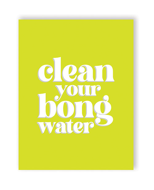 420 Greetings Bachelorette & Party Supplies Bong Water 420 Greeting Card with Cannabis Design for Celebration and Special Occasions