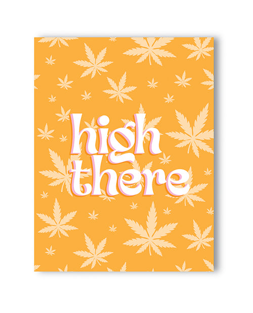 Kush Kards Greeting Card Cannabis Leaf Print Blank Interior for Bachelorette and Party Celebrations