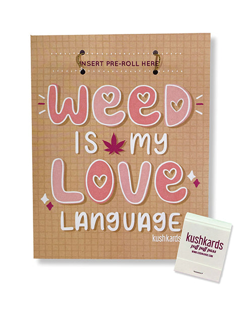 Kush Kards Greeting Card Cannabis-Inspired Design with Matchbook for Unique Bachelorette Gift