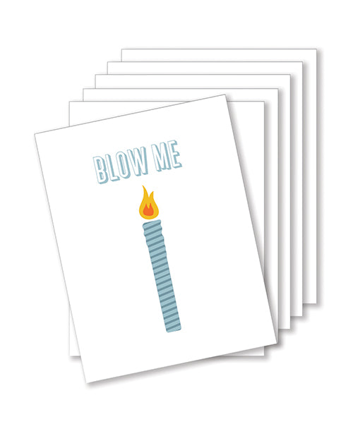 Kush Kards Greeting Card Blow Me Birthday Design Blank Inside for Adult Birthday Parties
