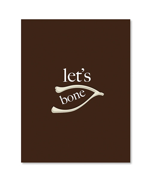Kush Kards Bachelorette & Party Supplies Lets Bone Naughty Greeting Card with Envelope for Unique Thanksgiving Humor