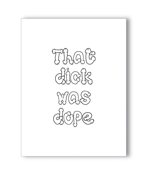Kush Kards Naughty Greeting Card Bold Design Blank Interior for Adult Invitations