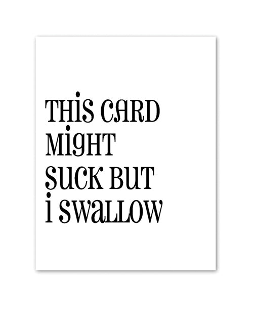 Kush Kards Greeting Card Minimalist Bold Typography Humorous Message for Bachelorette Parties and Fun Occasions