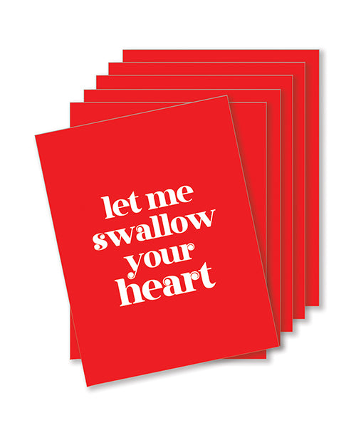 Kush Kards Greeting Card Swallow Your Heart Design with Envelope for Bachelorette Parties