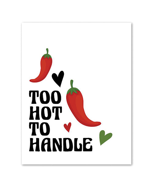 Kush Kards Greeting Card with chili pepper design and heart accents for party celebrations and personalized notes