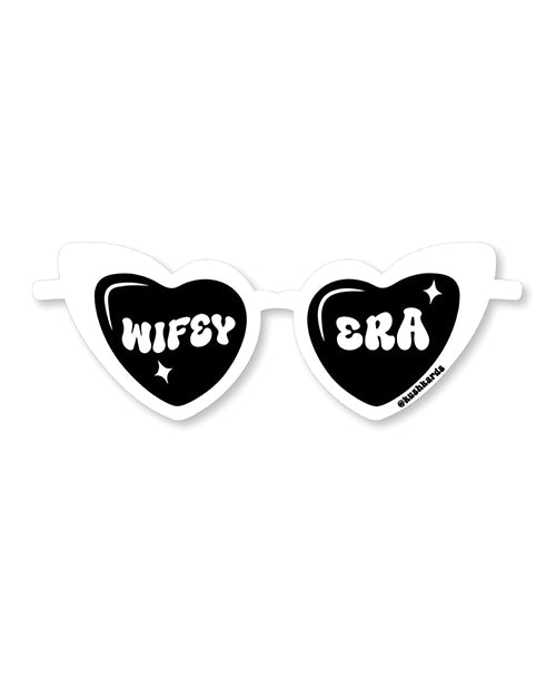 Kush Kards Novelty Sticker Kiss-Cut Heart Sunglass Vinyl Glossy Finish for Playful Indoor Decor
