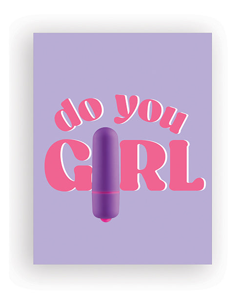 Naughty Kards Greeting Card with Bullet Vibrator and Fresh Vibes Towelette for Romantic Valentines Gift