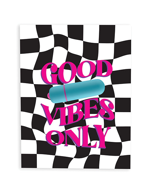 Naughty Kards Greeting Card with Vibrator and Fresh Vibes Towelettes for Flirty Bachelorette Party Gift