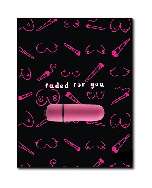 Kush Kards Bachelorette Greeting Card with Rock Candy Vibrator and Fresh Vibes Towelettes for Couple's Romantic Gift