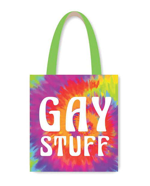 Kush Kards Reusable Tote Bag Full Rainbow Print Durable Polyester for Eco-Friendly Shopping