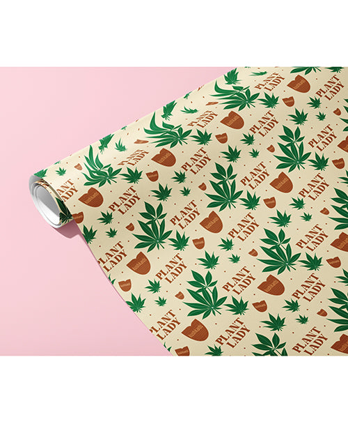 Kush Kards Bachelorette Wrapping Paper Cannabis Leaf Print Opaque Paper for Unique Gift Presentation