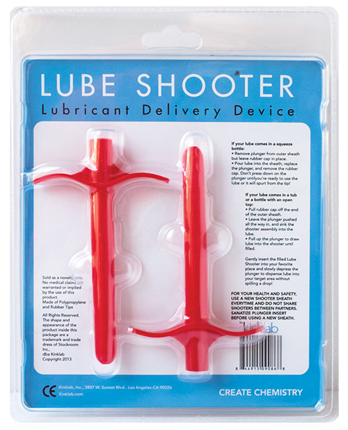 KinkLab Lube Shooter - Red Disposable Lubricant Applicator