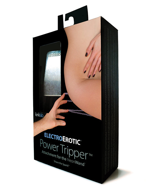 Kinklab Stimulator Power Tripper Neon Wand Accessory Electro-Stimulation for Intimate Couples Play